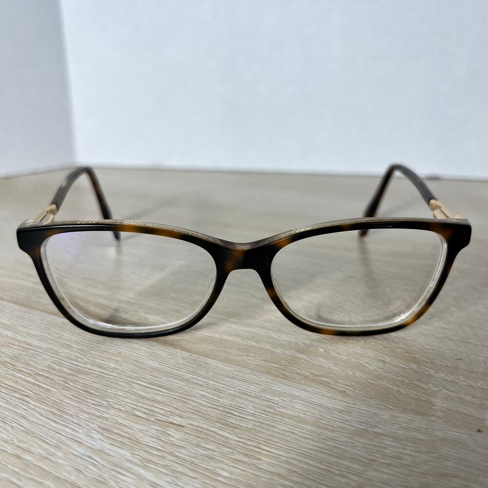 Jimmy Choo JC274 DXH Eyeglasses PARTS ONLY Tortoise Shell Frames Italy 145 - Picture 3 of 16